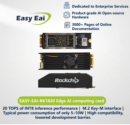 EASY EAI  Rockchip  RK1820 RK1828 Computing power card