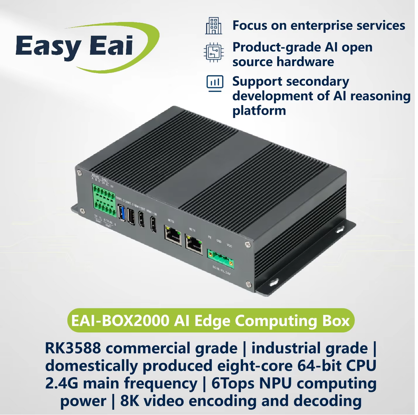 EAI-BOX2000 RK3588 AI Edge Box